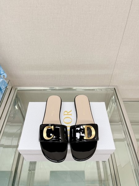 Dior flat flat sandals slippers