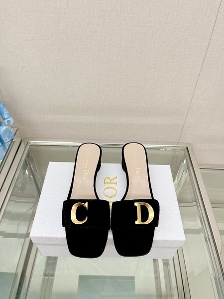 Dior flat flat sandals slippers