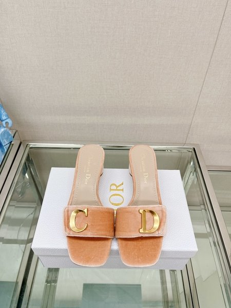 Dior flat flat sandals slippers