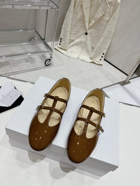 Celine Arc de Triomphe preppy Mary Jane loafers