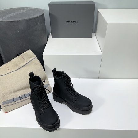 Balenciaga platform lace-up martin boots