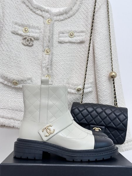 Chanel CC new autumn and winter rhombus belt short boots