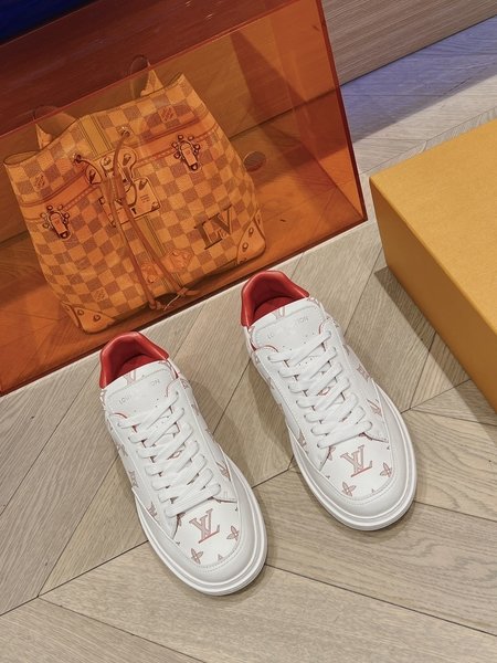 Louis Vuitton Colorful lace heightening white shoes