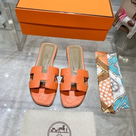 Hermes H slippers Oran sandals series