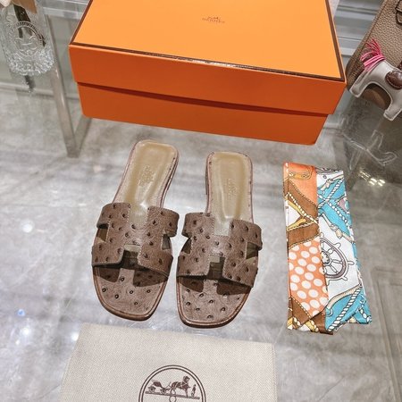 Hermes H slippers Oran sandals series