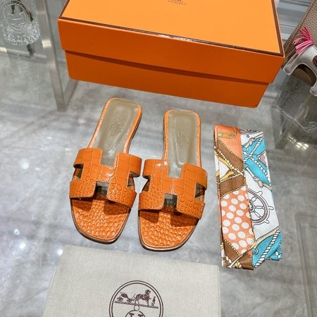 Hermes H slippers Oran sandals series