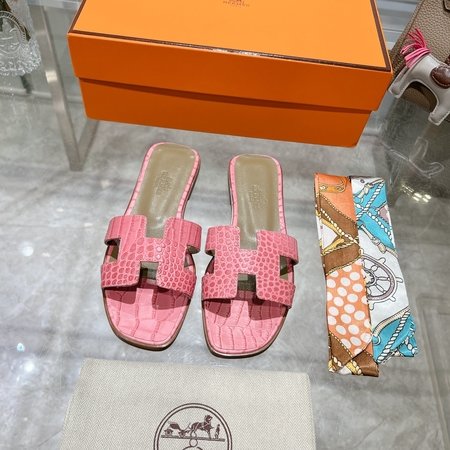 Hermes H slippers Oran sandals series