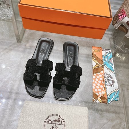 Hermes H slippers Oran sandals series