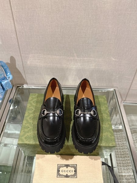 Gucci Horsebit thick-soled half slippers/loafers