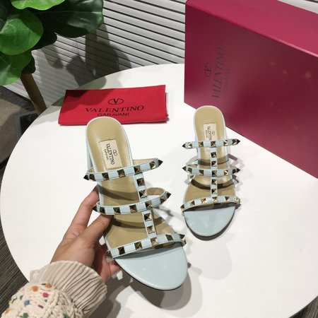 Valentino 6.5cm high heel sandals in matte leather