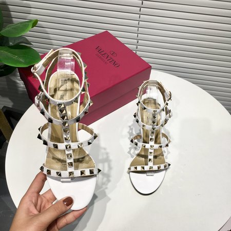 Valentino 6.5cm high heel sandals in matte leather