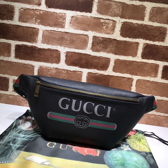 Gucci Black No Graffiti Handbag 493869