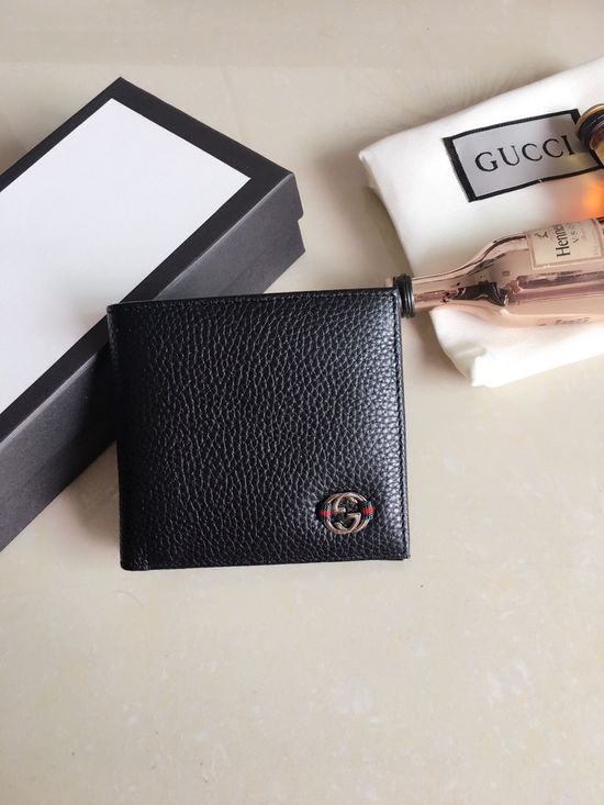 Gucci Cowhide Short Bifold Wallet 365464