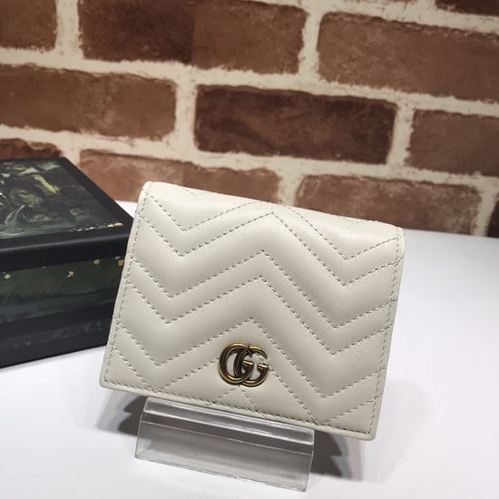 Gucci Leather Wallet Off-white Classic 466492