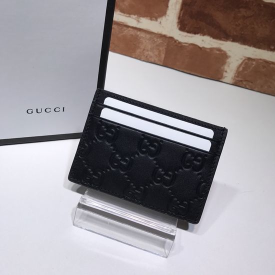 Gucci Embossed Leather Card Holder 473927