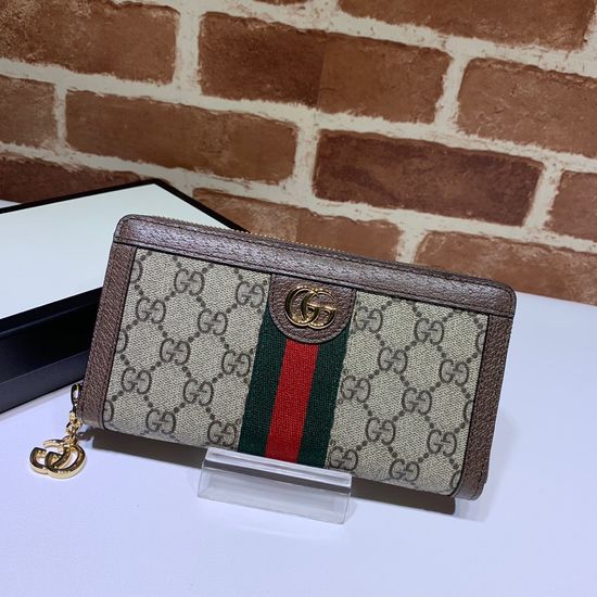 Gucci Leather Bag Brown Classic Design 523154