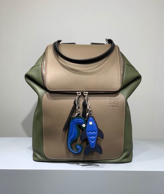 Loewe Goya Backpack Adjustable Straps Cowhide Leather 325