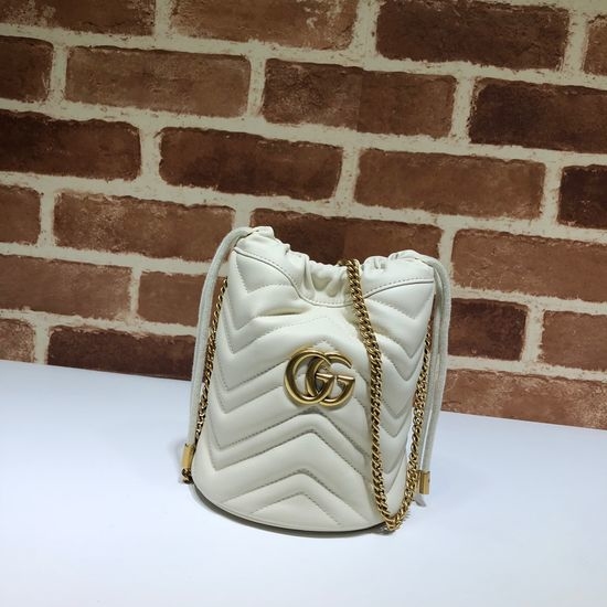 Gucci Handbag Off White Leather 575163