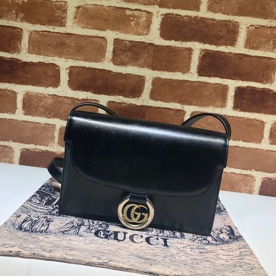 Gucci Original Leather Black Shoulder Bag 589474