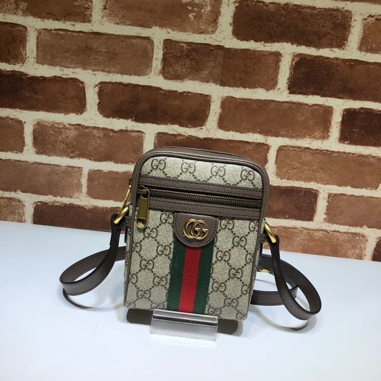 Gucci Crossbody Bag Brown Leather 598127