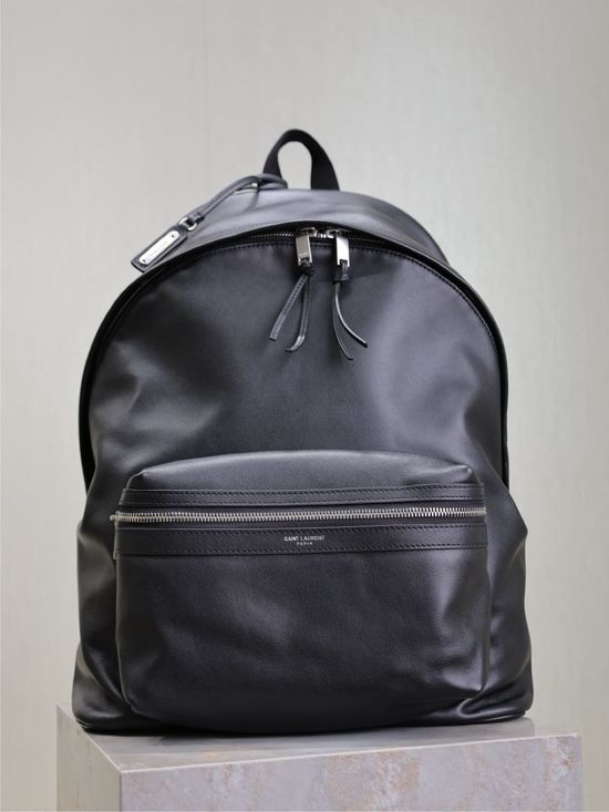 Yves Saint Laurent Black Leather Backpack Limited Edition 326865