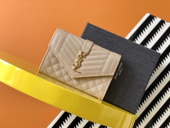 Yves Saint Laurent Monogram Mix Matelasse Quilted Leather Wallet 651026