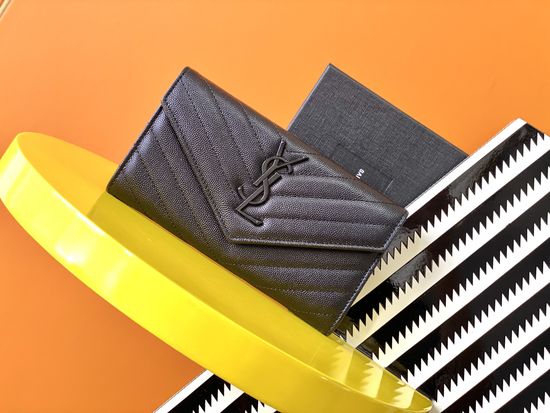 Yves Saint Laurent Envelope Leather Wallet 372264