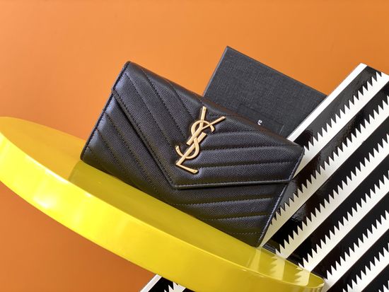 Yves Saint Laurent Envelope Leather Wallet 372264