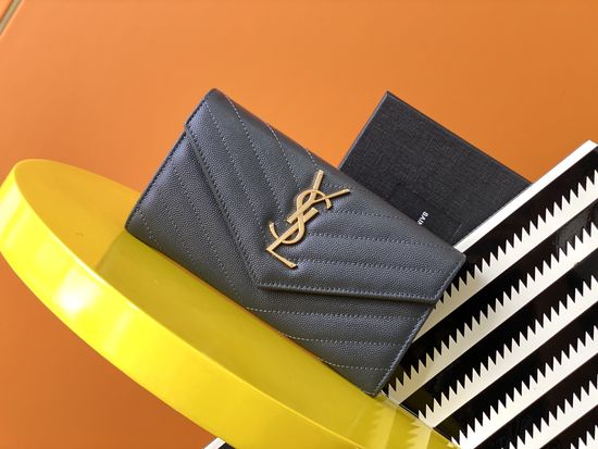 Yves Saint Laurent Envelope Leather Wallet 372264