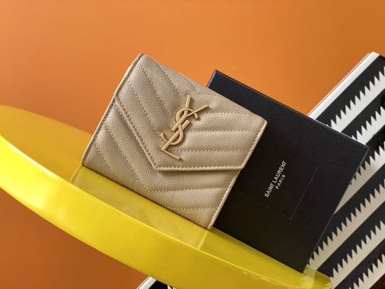 Yves Saint Laurent Monogram Tri-fold Wallet for Passport 18106