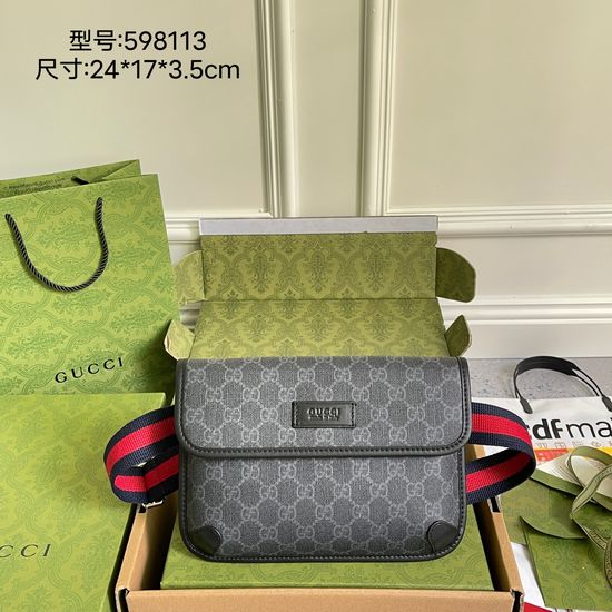 Gucci Large PVC Shoulder Bag 598113 5898