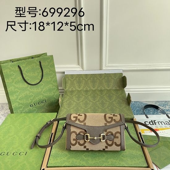 Gucci Tote Bag Monogram Canvas Leather 699296