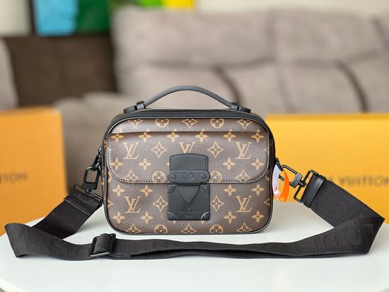 Louis Vuitton S Lock Monogram Canvas Messenger Bag 6755
