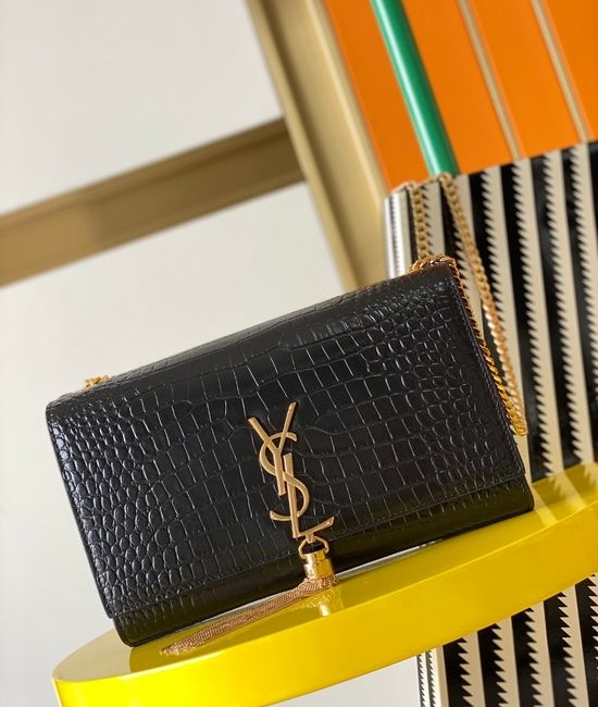 Yves Saint Laurent YSL Kate Crocodile Pattern Bag 354119