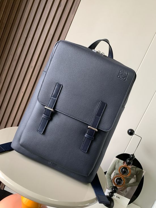 Loewe Military Backpack Spacious Versatile Blue 3514
