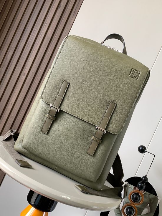 Loewe Military Backpack Grain Leather 9024