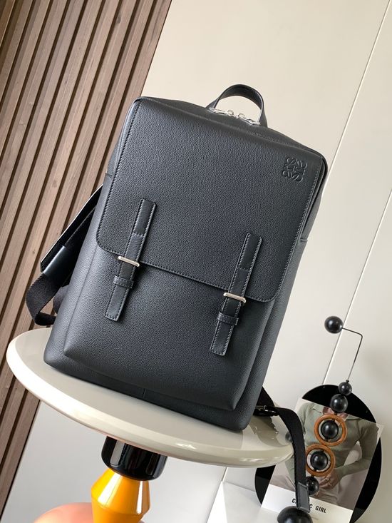 Loewe Military Backpack Grain Leather 9024