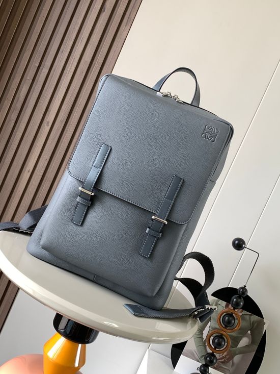 Loewe Military Backpack Spacious Versatile Gray 3515