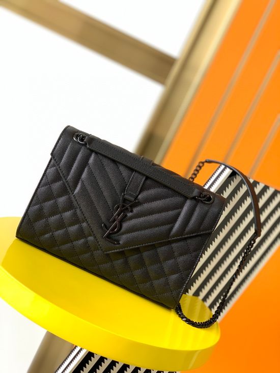 Yves Saint Laurent Quilted Leather Envelope Bag 487206