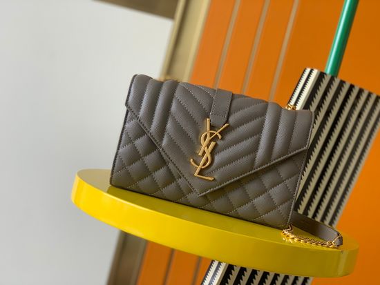 Yves Saint Laurent Envelope Bag Grained Leather 526286