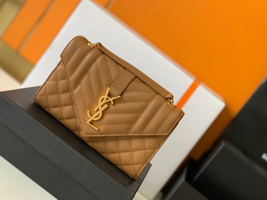 Yves Saint Laurent Envelope Bag Grained Leather 526286