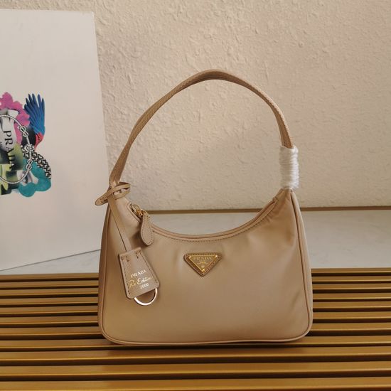 Prada 1NE515 Classic Nylon Shoulder Hobo