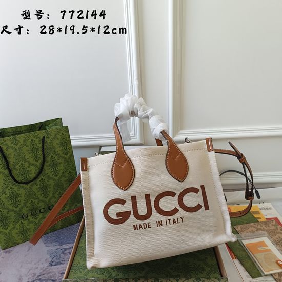 Gucci Small Tote with Gucci Print 772144