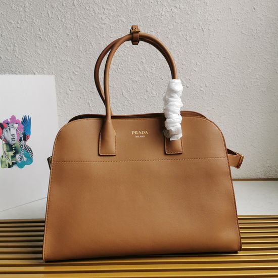 Prada Grained Leather Spacious Tote Bag 1BG508