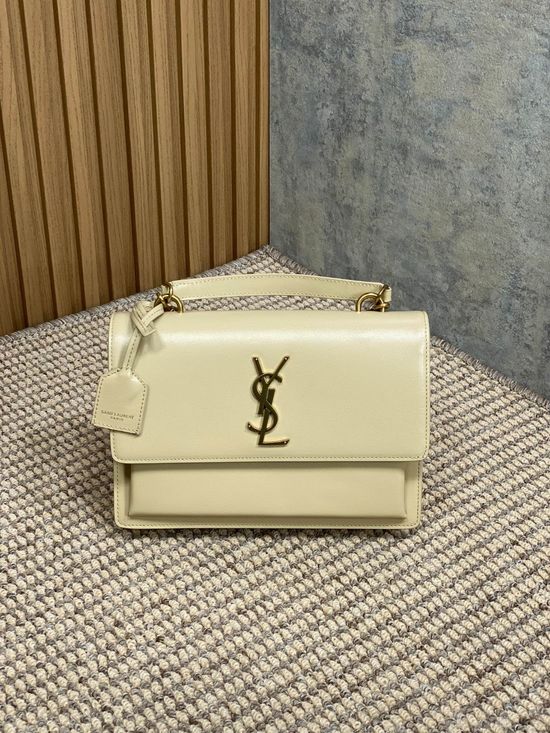 Yves Saint Laurent Sunset Grain Leather Adjustable Strap Bag 634723