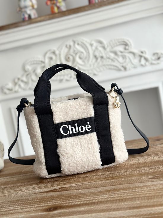 Chloe Woody Lambskin Tote Bag 90382