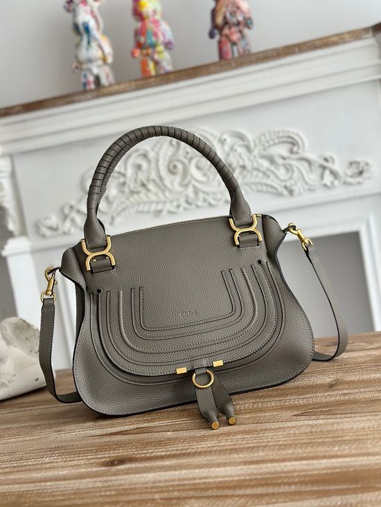 Chloe Marcie Grain Leather Shoulder Bag 5745