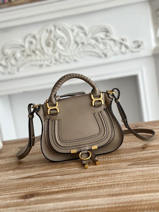 Chloe Marcie Off White Leather Satchel 4858