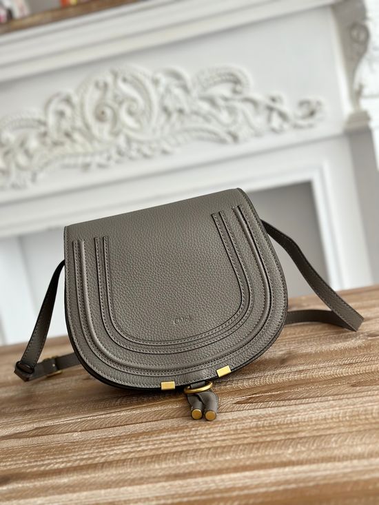 Chloe Marcie Grained Leather Satchel 2019
