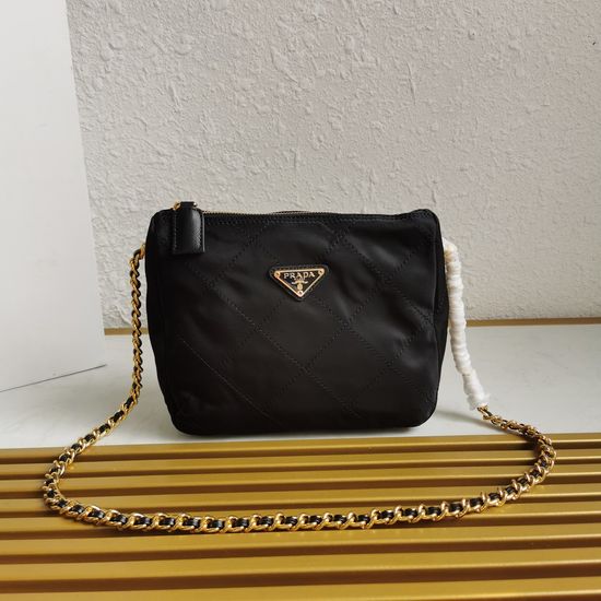 Prada Vintage Chic Chain Quilted Shoulder Bag 14796